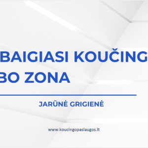JG-4 Kur baigiasi koučingo darbo zona.